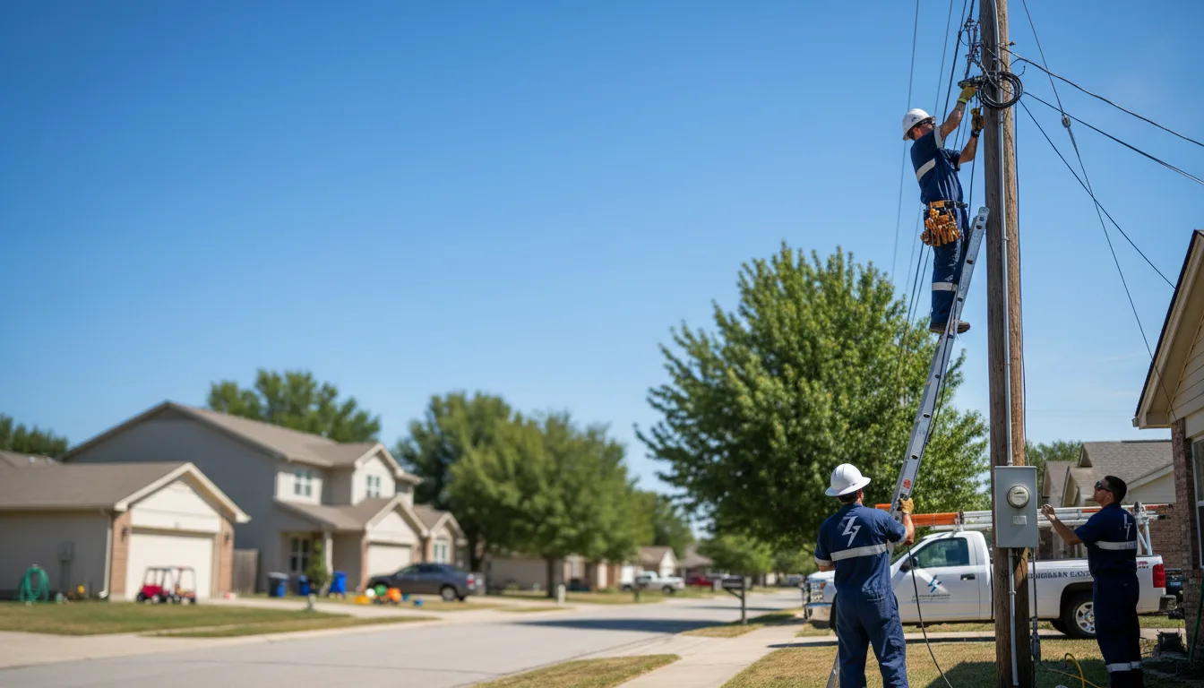 Residential electrician providing installation services in Gibson City, IL